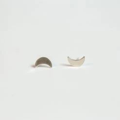Sterling Silver Little Moon Studs -Gift Promotion Store mk022049alt view2c