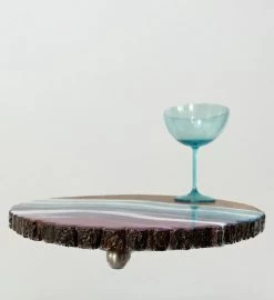 Hand-Painted Sunset Seascape Round Charcuterie Board -Gift Promotion Store mk022059alt viewc