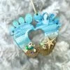 Hand-Painted Baby Feet Seascape Ornament -Gift Promotion Store mk022121x