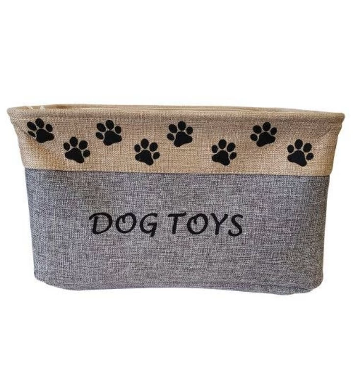 Dog Toy Bin | Collapsible Fabric Pet Toy Storage Basket- 2 Pack 4 Dog Toy Bin | Collapsible Fabric Pet Toy Storage Basket- 2 Pack - Image 2