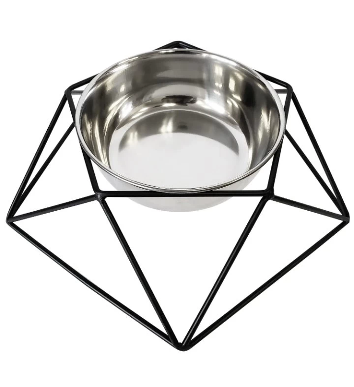 Eco-friendly Elevated Geometric Single Dog Bowl Feeder 6 Eco-friendly Elevated Geometric Single Dog Bowl Feeder - Image 4