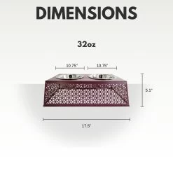 Eco-friendly Elevated Country Dog Feeder -Gift Promotion Store mk022429alt view3c