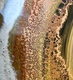 Hand-Painted Golden Seascape Charcuterie Board Lazy Susan 10 Hand-Painted Golden Seascape Charcuterie Board Lazy Susan -Gift Promotion Store mk022504alt view2c