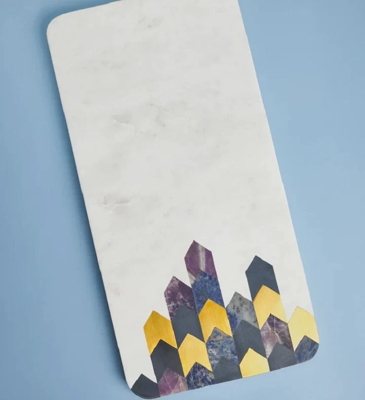 Gauri Kohli Tirana Marble Serving Board - Large 6 Gauri Kohli Tirana Marble Serving Board - Large - Image 4