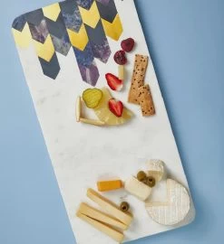Gauri Kohli Tirana Marble Serving Board - Large 10 Gauri Kohli Tirana Marble Serving Board - Large -Gift Promotion Store mk022852alt viewc