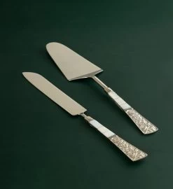 Gauri Kohli Fairmount Cake Servers (set Of 2) -Gift Promotion Store mk022876alt view2c