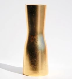 Gilt 12" Hourglass Gilded Vase -Gift Promotion Store mk022890alt viewc