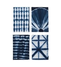 Shibori Napkins - Indigo (set Of 4) 9 Shibori Napkins - Indigo (set Of 4) -Gift Promotion Store mk023655x 2