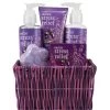 Draizee Stress Relief Spa Basket W Refreshing Lavender & Grape Fragrance -Gift Promotion Store mk023791x