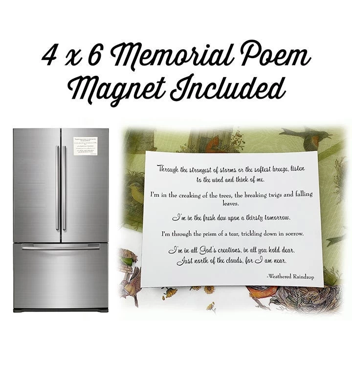 Memorial Copper Beaded Teardrop Wind Chime Gift Set 6 Memorial Copper Beaded Teardrop Wind Chime Gift Set - Image 4