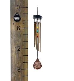 Memorial Copper Teardrop Beaded Wind Chime 12 Memorial Copper Teardrop Beaded Wind Chime -Gift Promotion Store mk023794alt view3c