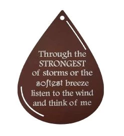 Memorial Copper Teardrop Beaded Wind Chime 10 Memorial Copper Teardrop Beaded Wind Chime -Gift Promotion Store mk023794alt viewc