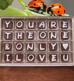 You Are The One The Only I Love You Chocolate Message Gift -Gift Promotion Store mk023847x 2