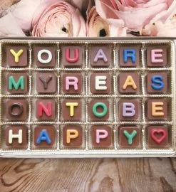 Valentines Day Chocolate Message Gift For Wife