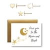 Love You To The Moon And Back Earring Set -Gift Promotion Store mk023971x