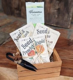 Gift Set: 9 Heirloom Seed Packets, Herb Clippers And Organic Herbal Soap -Gift Promotion Store mk023975alt view3c