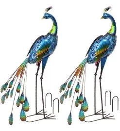 Peacock Metal Outdoor Garden Statue -Gift Promotion Store mk030645x 2