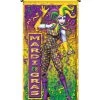 Pack Of 12 Yellow & Purple Metallic Party Door Or Wall Hanging Decors 60"