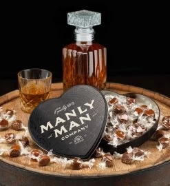 Scotch Whiskey Caramel Heart Tin