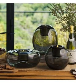 Glass Oval W Luminara Flameless 11 Glass Oval W Luminara Flameless -Gift Promotion Store mk032785alt view2c