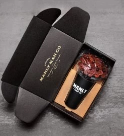 Beef Jerky Flower Bouquet - Black Steel Edition 13 Beef Jerky Flower Bouquet - Black Steel Edition -Gift Promotion Store mk032875alt viewc