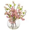 Nearly Natural Cherry Blossom In Large Vase -Gift Promotion Store mk033145x
