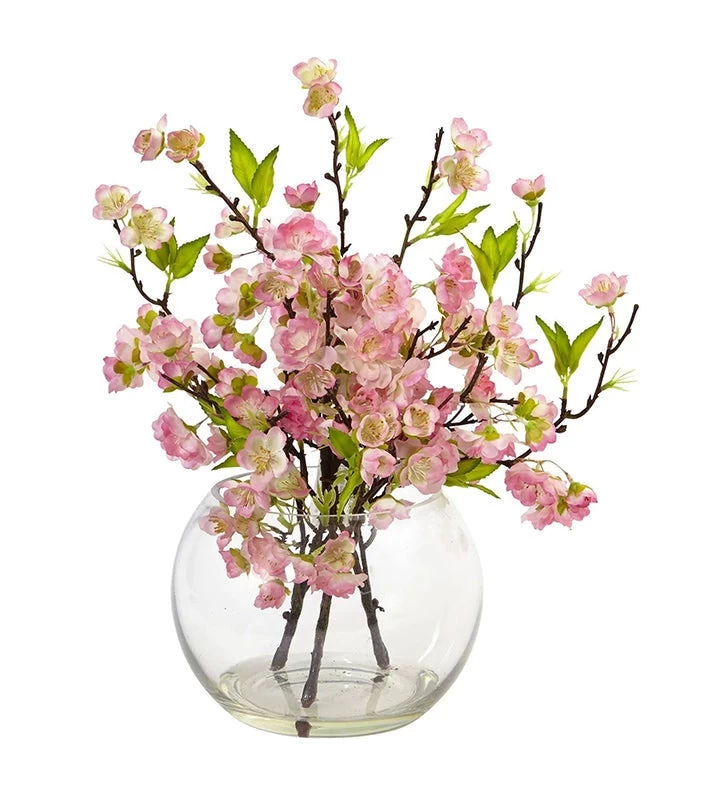 Nearly Natural Cherry Blossom In Large Vase 3 Nearly Natural Cherry Blossom In Large Vase