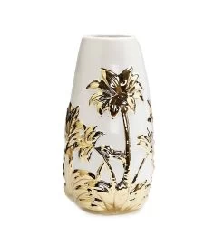 White Porcelain Vase With Gold Tree Design 9 White Porcelain Vase With Gold Tree Design -Gift Promotion Store mk033376x 2