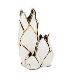 White & Gold Cluster Vase 9 White & Gold Cluster Vase -Gift Promotion Store mk033387x 2