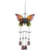 24" Purple And Bronze Butterfly Outdoor Garden Windchime