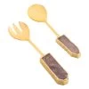 GAURI KOHLI Arlena Agate Salad Servers, Set Of 2 -Gift Promotion Store mk033505x