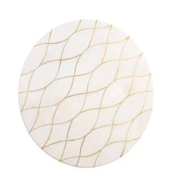 GAURI KOHLI Miranda Marble Lazy Susan 16