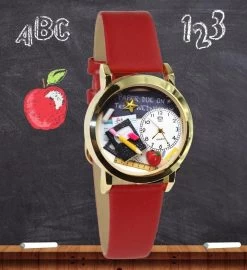 Teacher Chalkboard 3d Watch -Gift Promotion Store mk033674alt viewc
