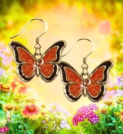Butterfly Charm Earrings -Gift Promotion Store mk033701alt viewc
