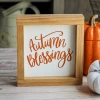 Autumn Blessing Wall Sign - 7x7 Inches 1 Autumn Blessing Wall Sign - 7x7 Inches -Gift Promotion Store mk033771x