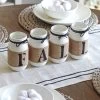 Farmhouse Fall Home Decor - Set Of 4 Painted Jars -Gift Promotion Store mk033773x