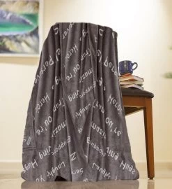 Healing Thoughts Gift Ready Throw Blanket -Gift Promotion Store mk0366alt view3c