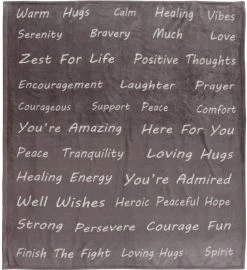 Healing Thoughts Gift Ready Throw Blanket -Gift Promotion Store mk0366x 1