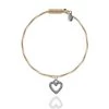Strung Guitar String Bracelet - Heart "Whole Lotta Love"