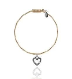 Strung Guitar String Bracelet - Heart "Whole Lotta Love"